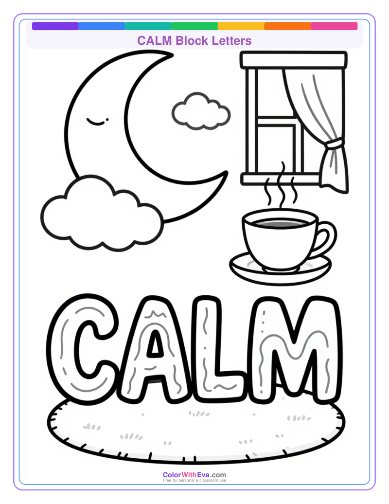 CALM Block Letters preview