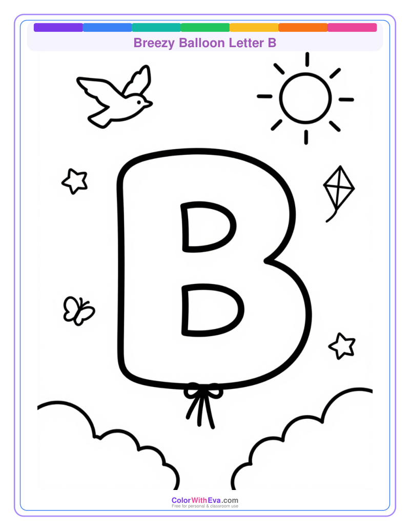 Breezy Balloon Letter B thumbnail