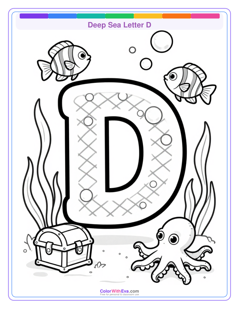 Deep Sea Letter D preview