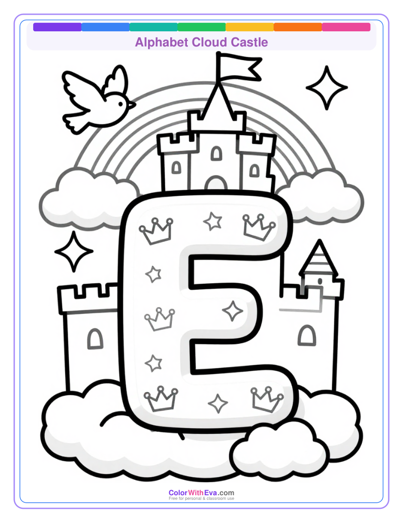 Alphabet Cloud Castle preview