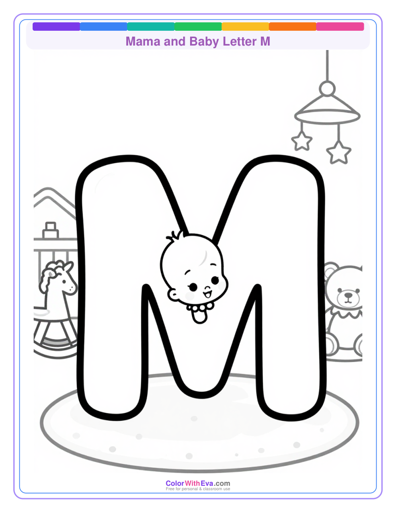 Mama and Baby Letter M thumbnail