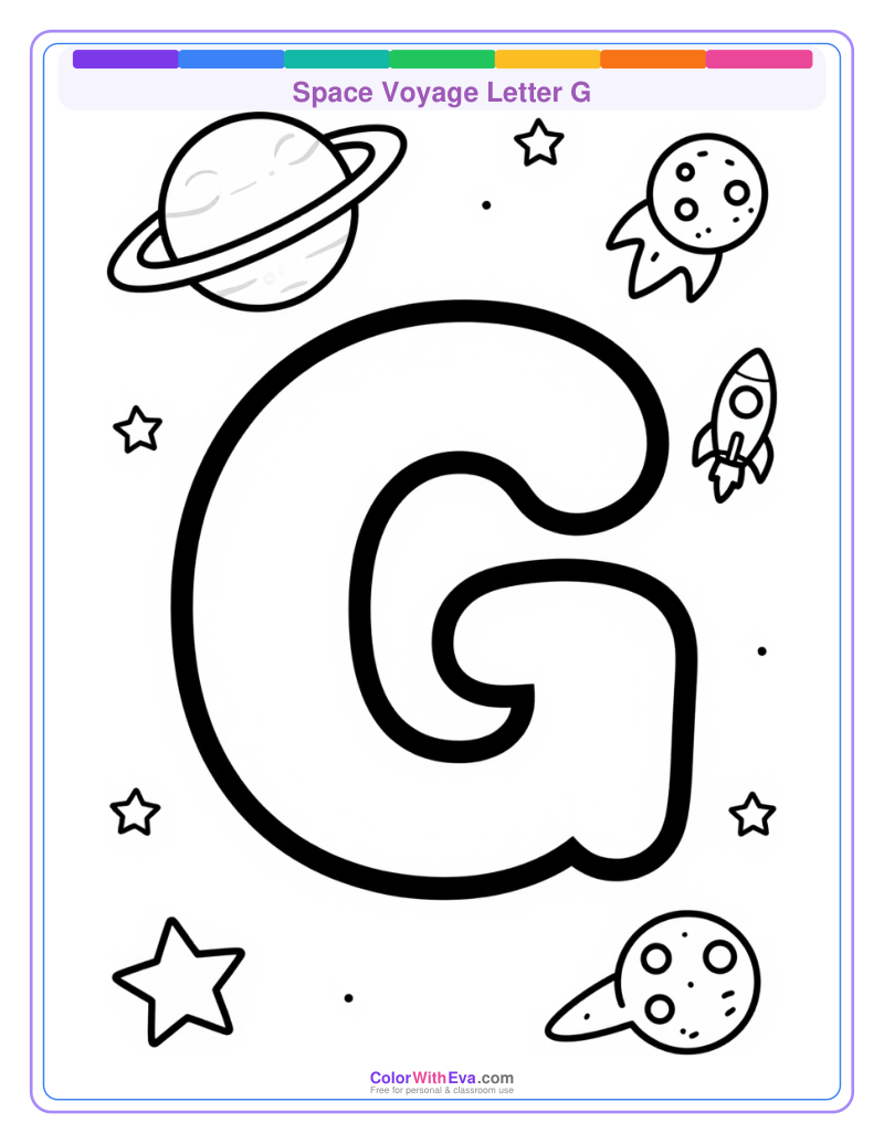 Space Voyage Letter G preview