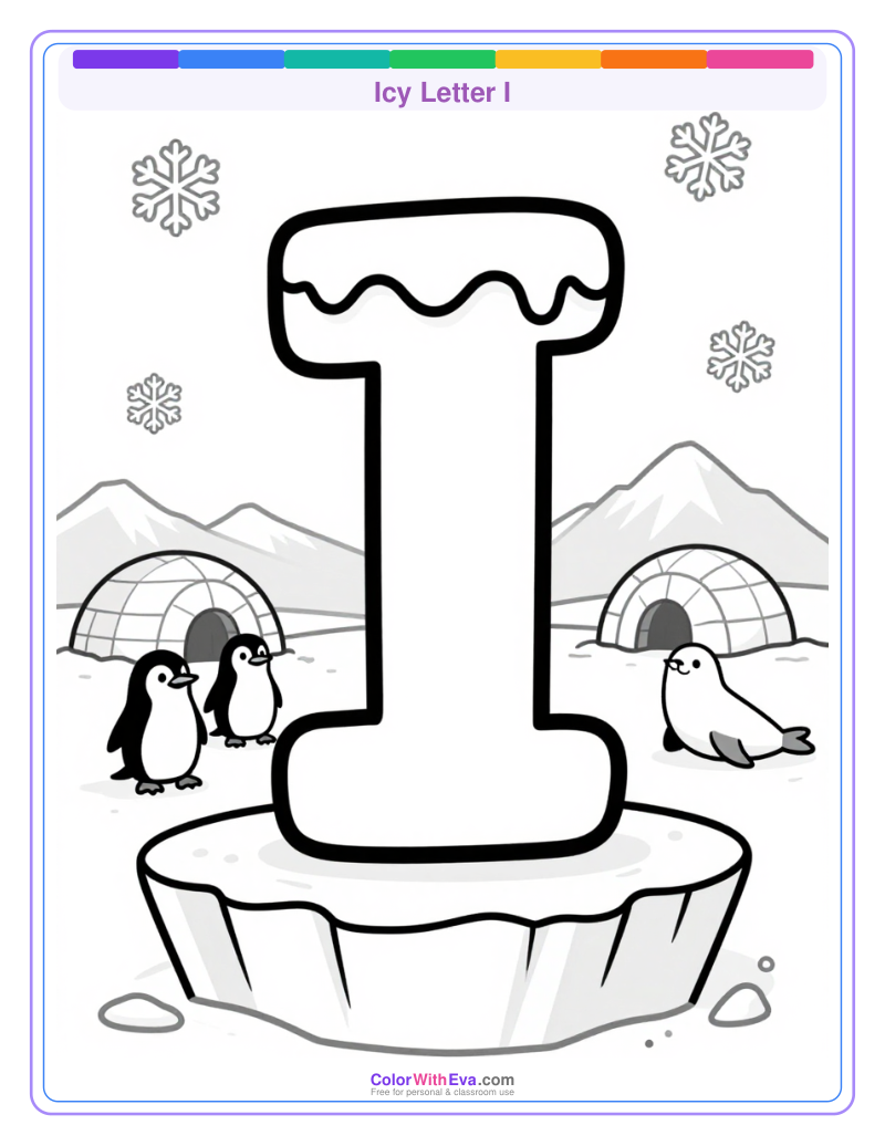 Icy Letter I preview