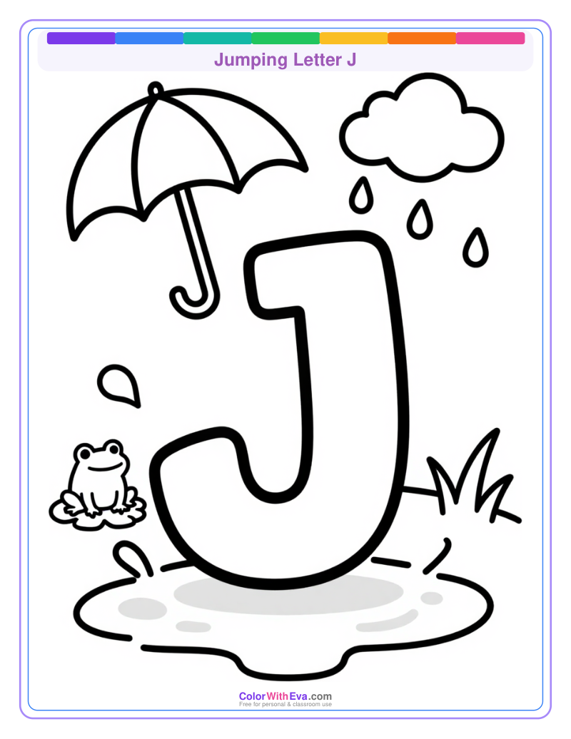 Jumping Letter J preview