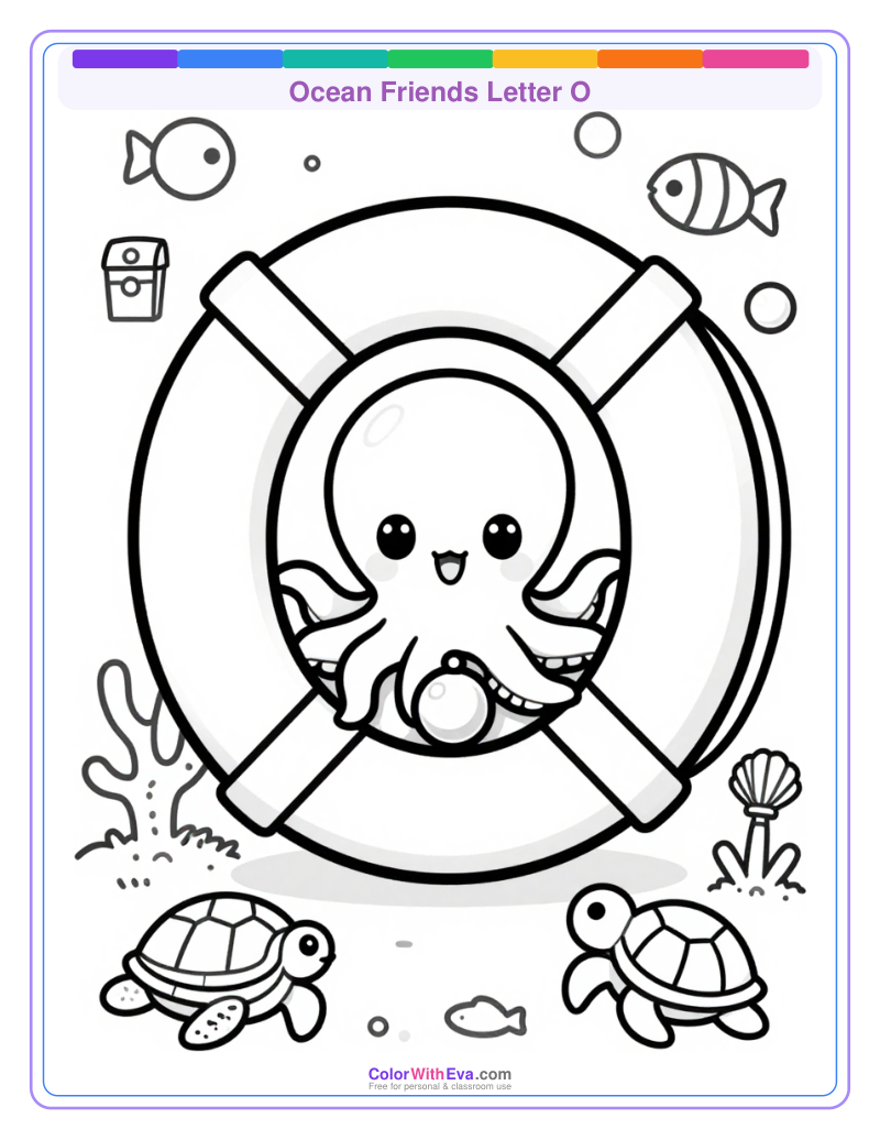 Ocean Friends Letter O thumbnail