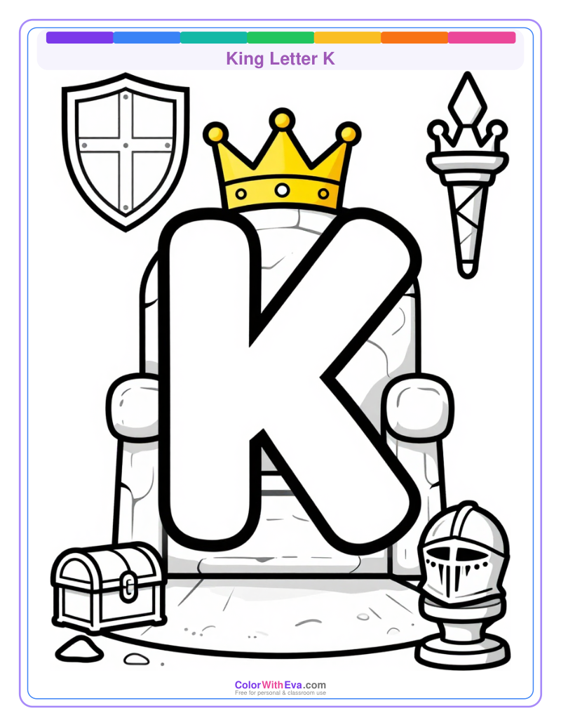 King Letter K preview