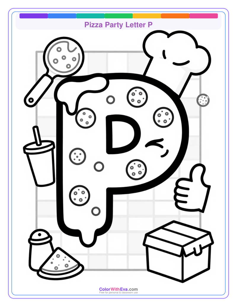Pizza Party Letter P thumbnail