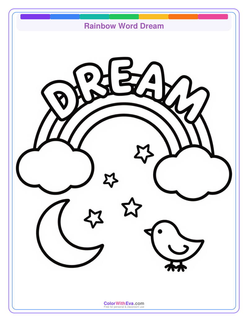 Rainbow Word Dream preview