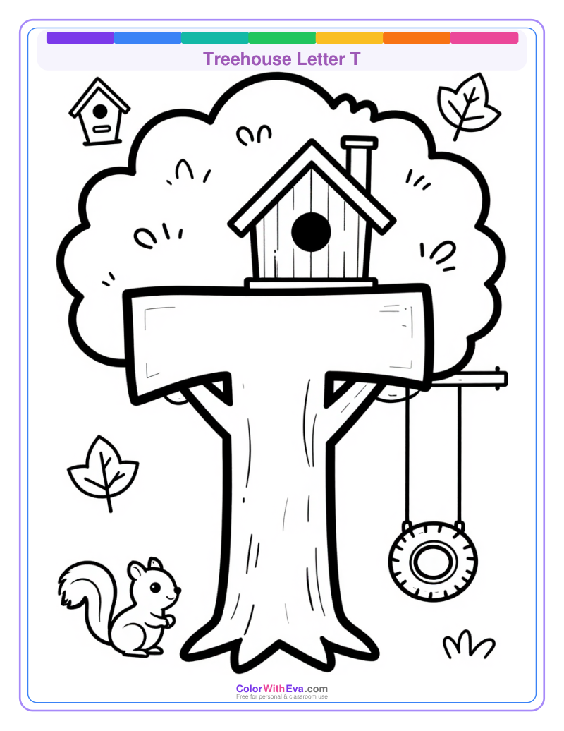 Treehouse Letter T preview