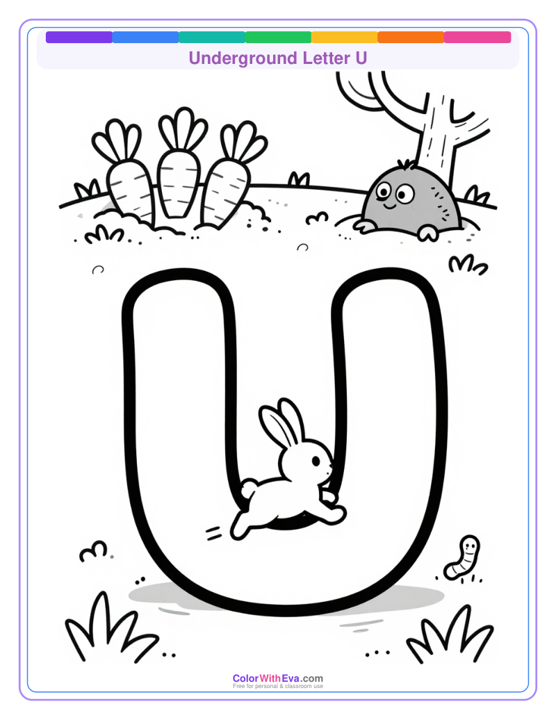 Underground Letter U preview