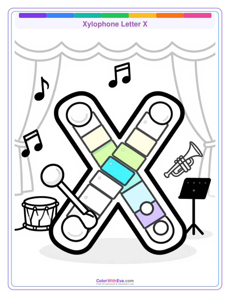 Xylophone Letter X preview
