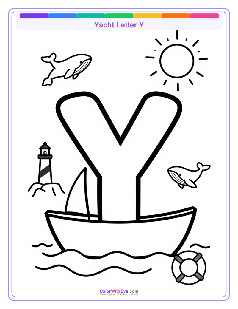 Yacht Letter Y preview