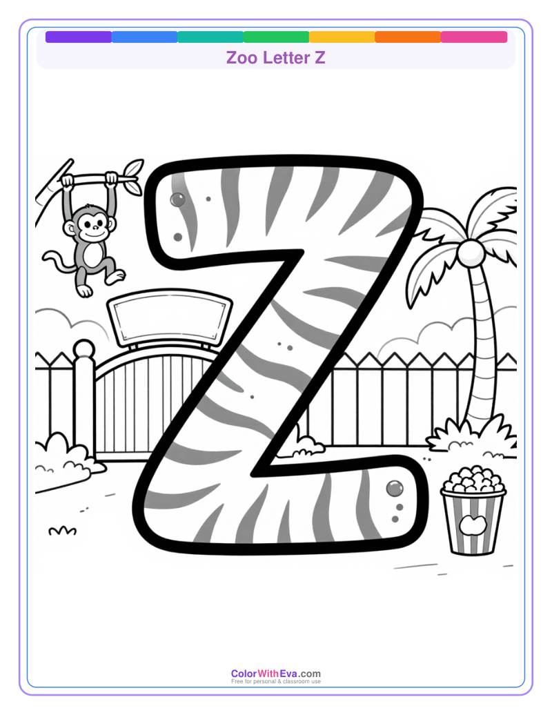 Zoo Letter Z preview