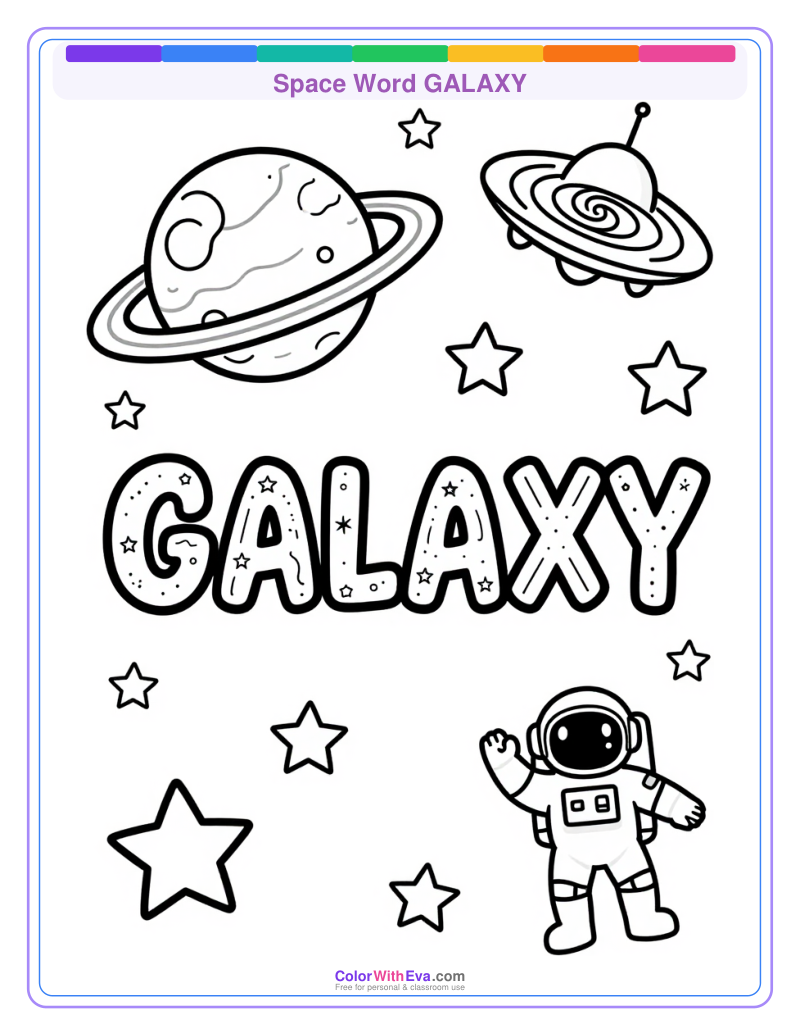 Space Word GALAXY preview