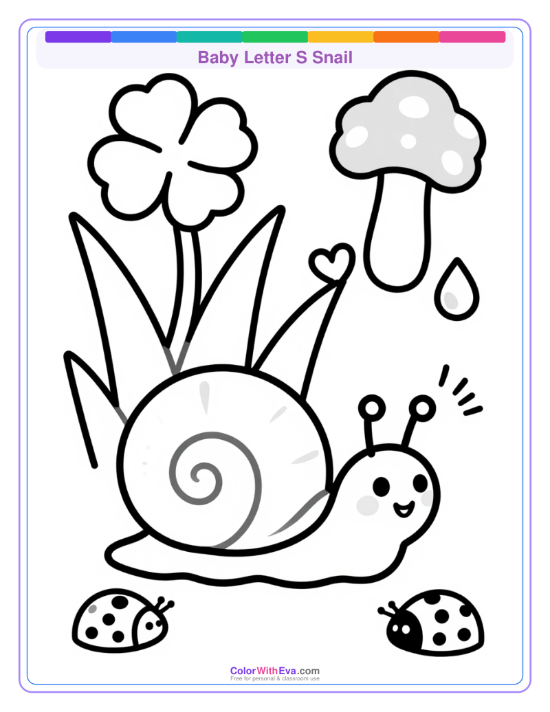Baby Letter S Snail thumbnail
