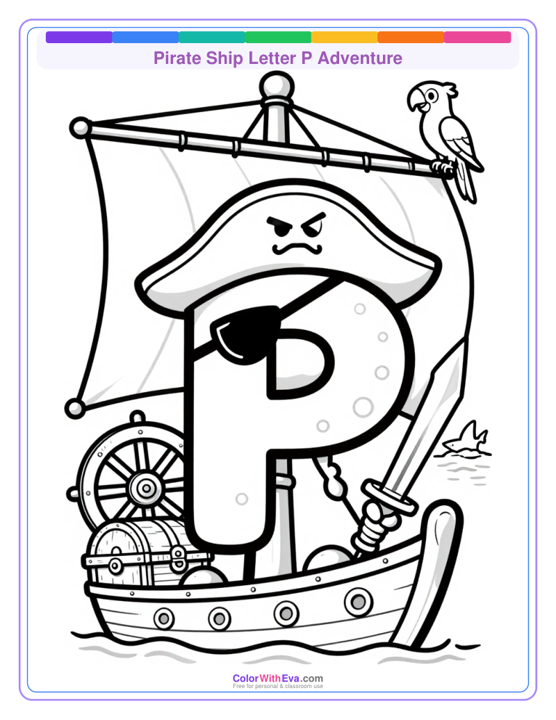 Pirate Ship Letter P Adventure thumbnail