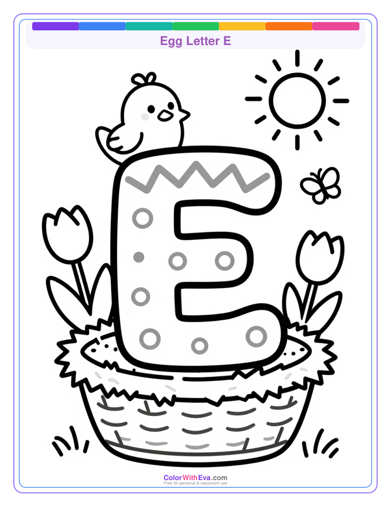 Egg Letter E preview