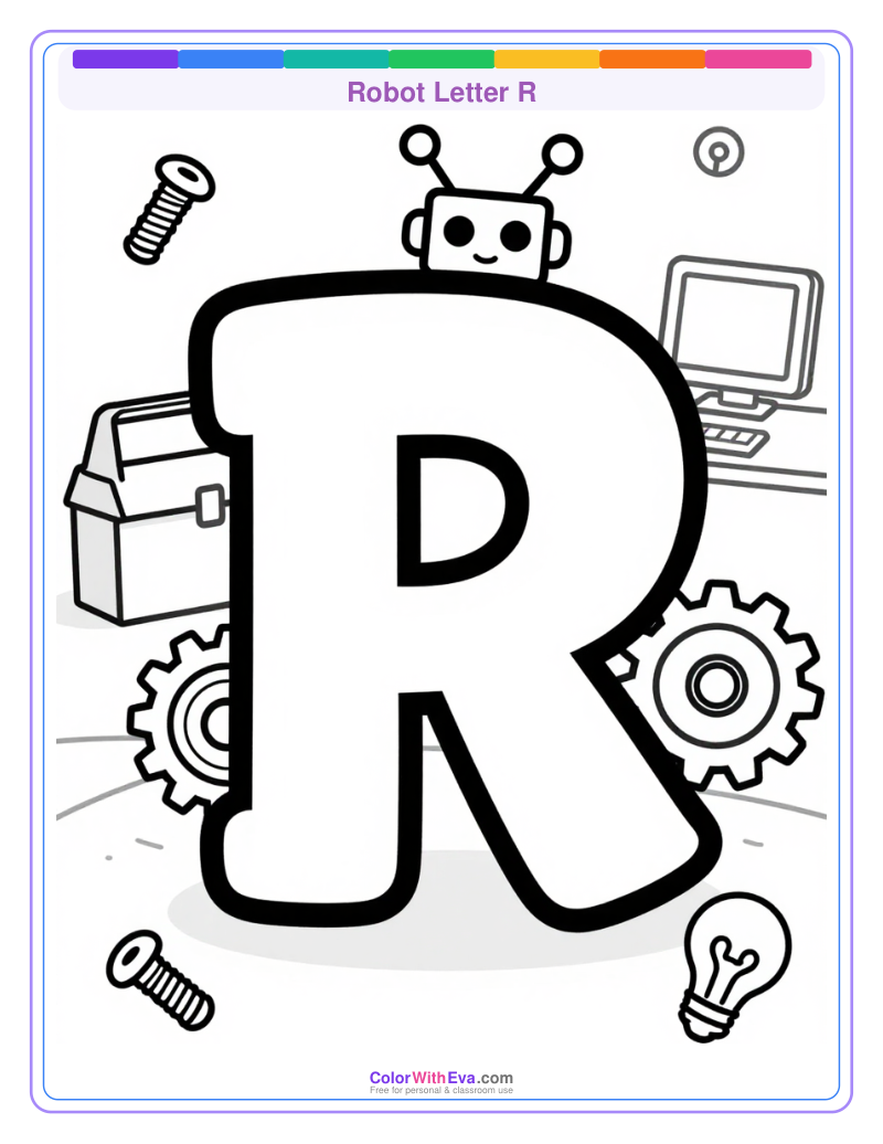 Robot Letter R preview