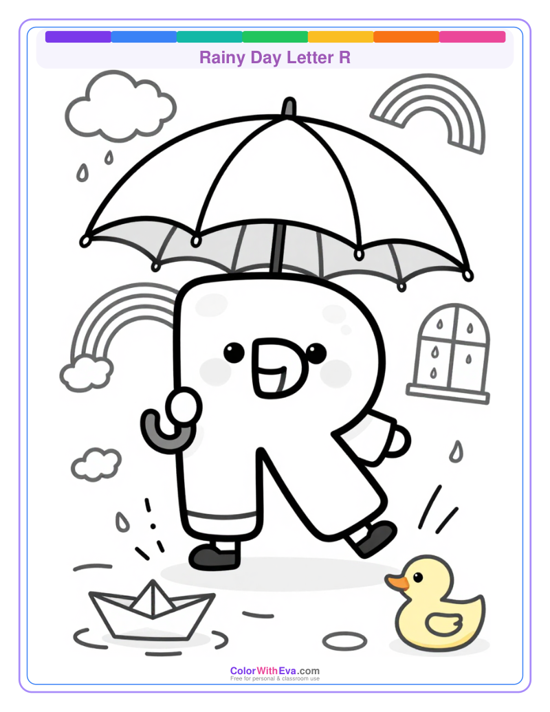 Rainy Day Letter R thumbnail