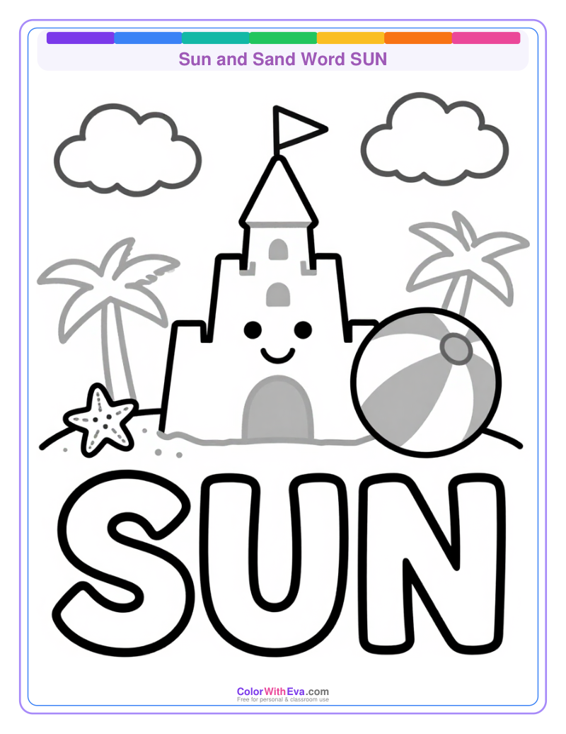 Sun and Sand Word SUN preview