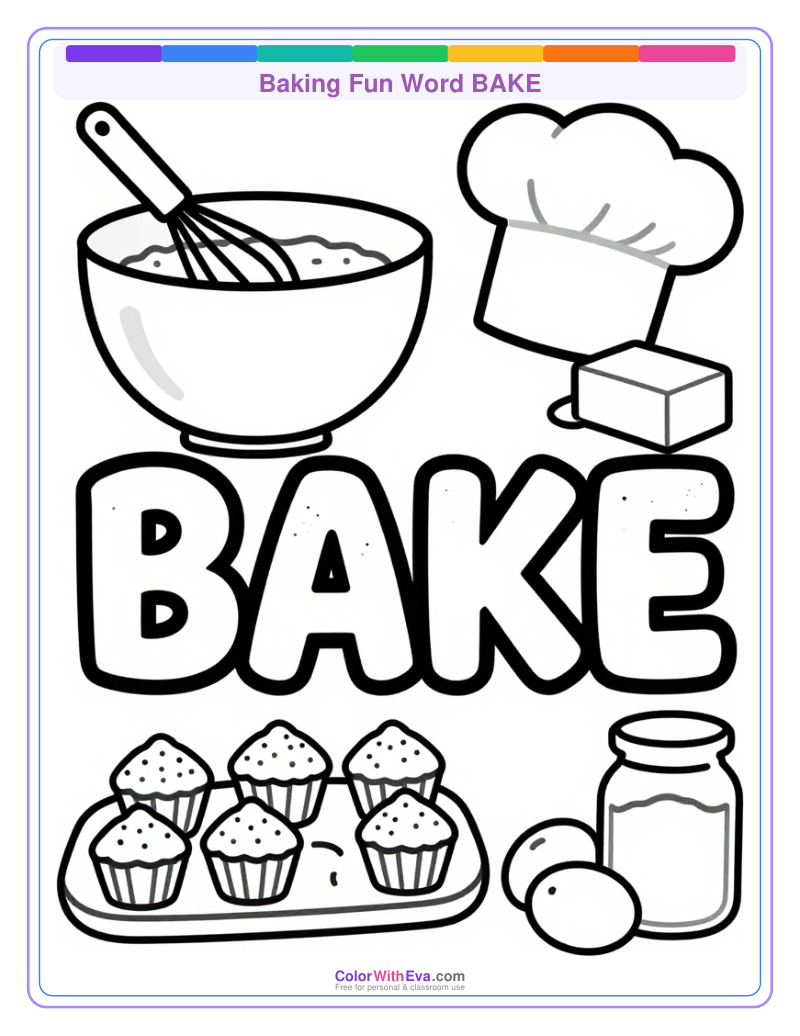 Baking Fun Word BAKE preview