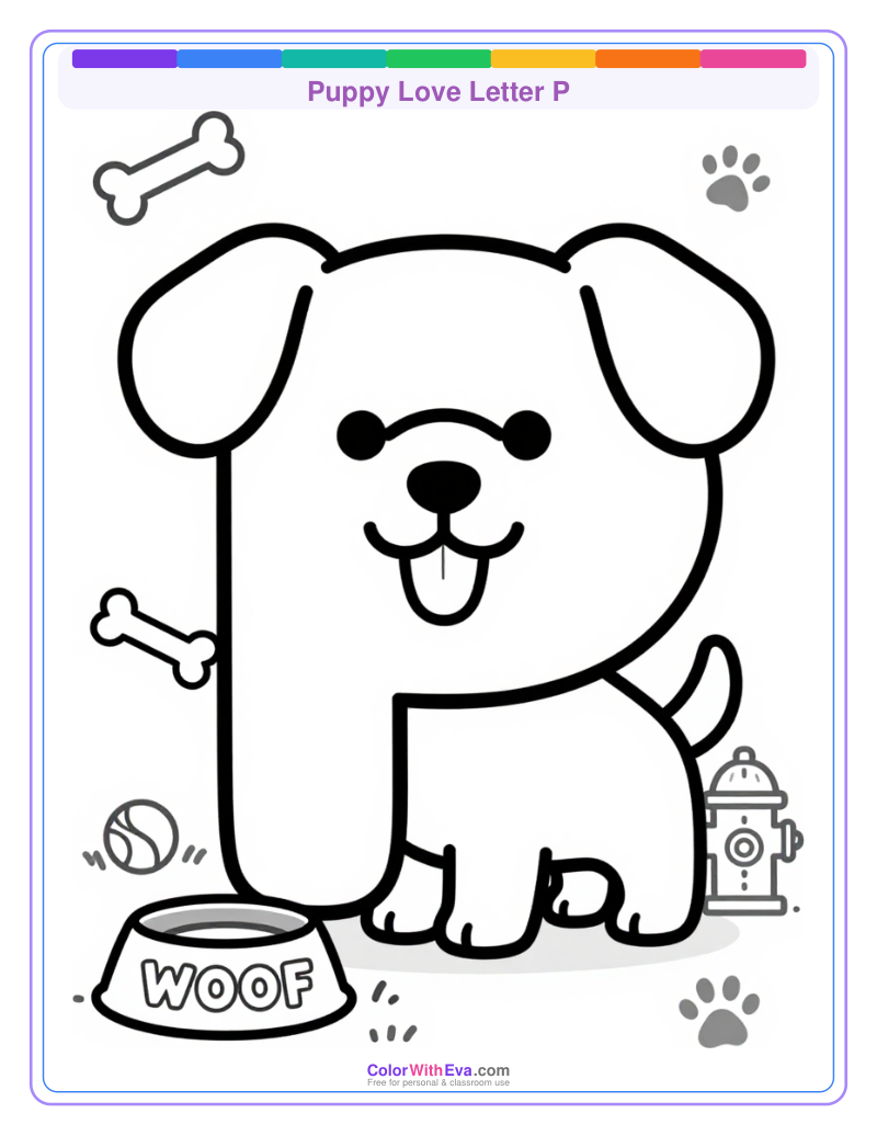 Puppy Love Letter P preview