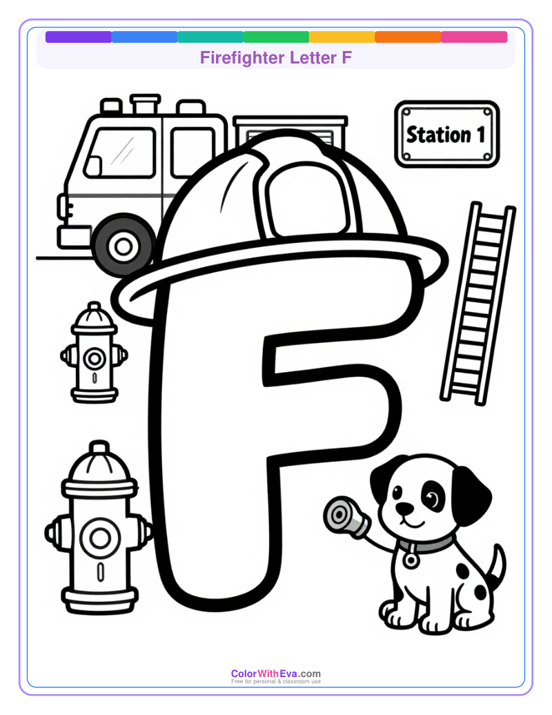 Firefighter Letter F preview