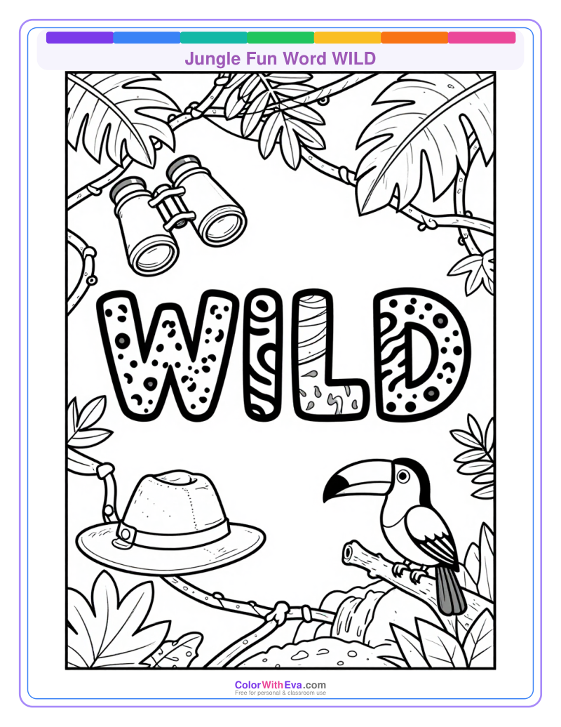 Jungle Fun Word WILD preview