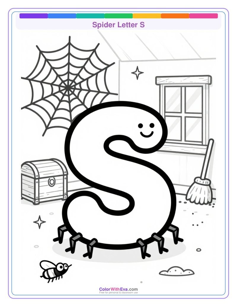 Spider Letter S preview