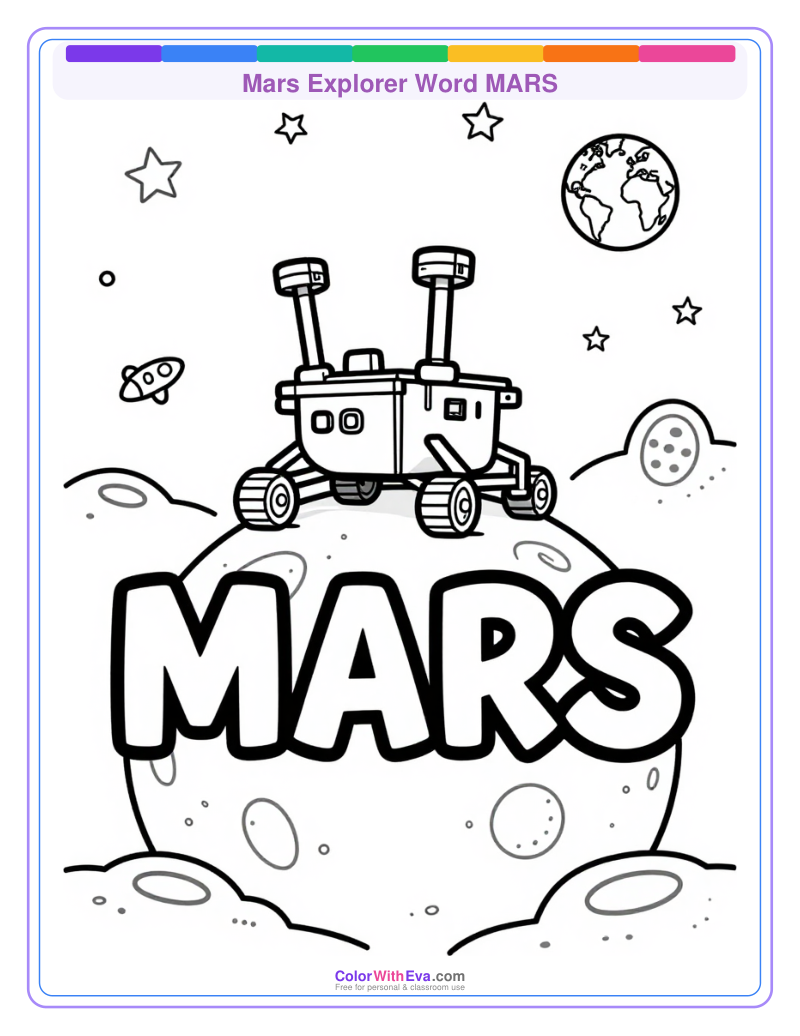 Mars Explorer Word MARS preview