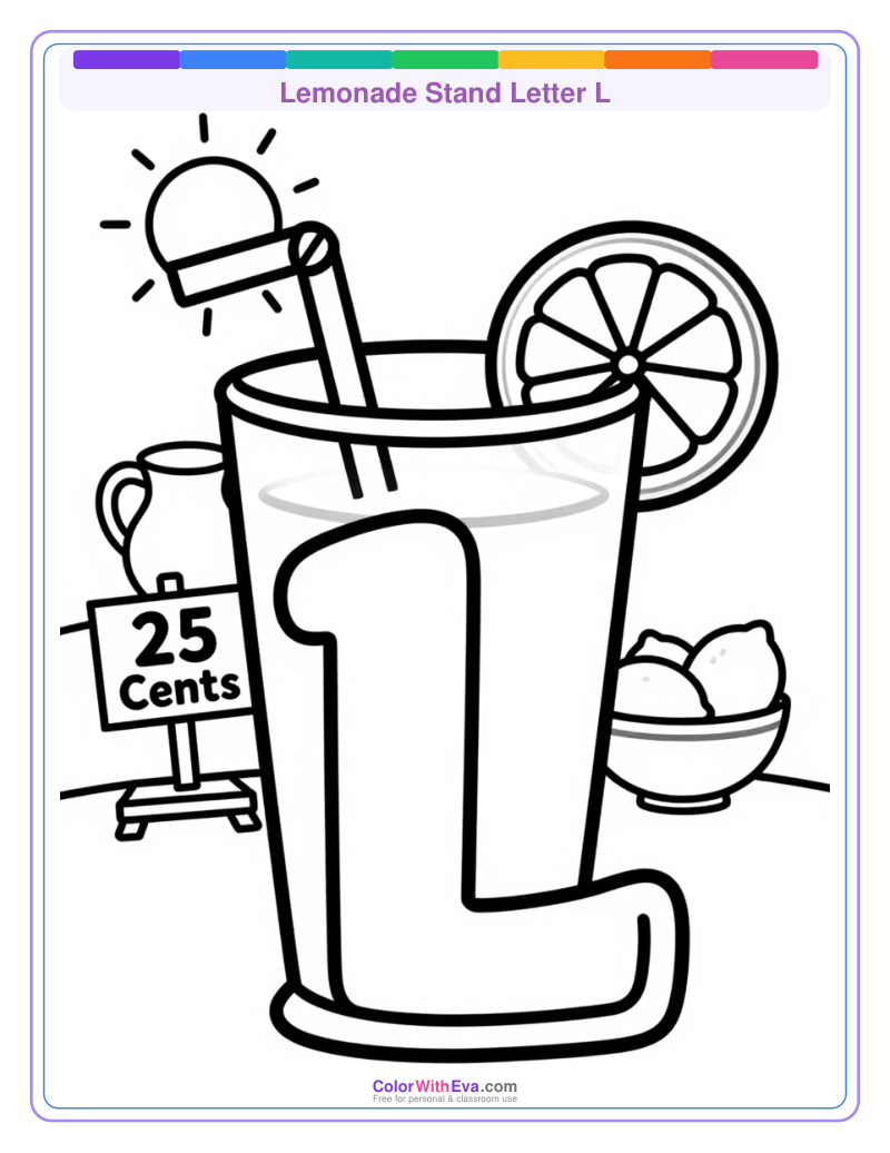 Lemonade Stand Letter L preview