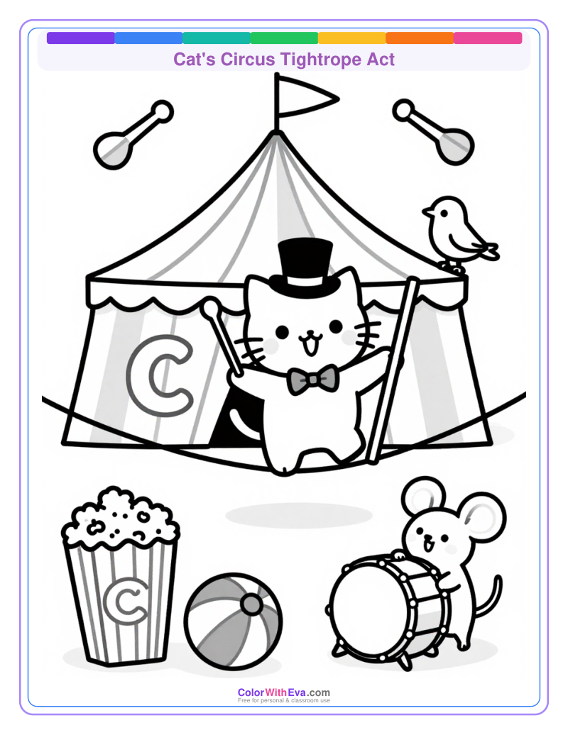 Cat's Circus Tightrope Act thumbnail