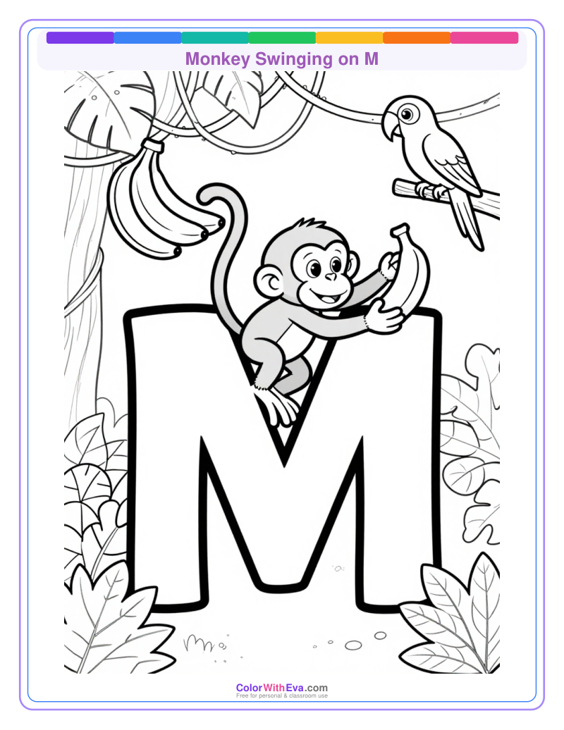 Monkey Swinging on M preview