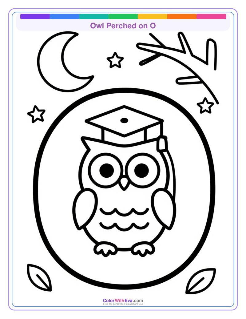 Owl Perched on O preview