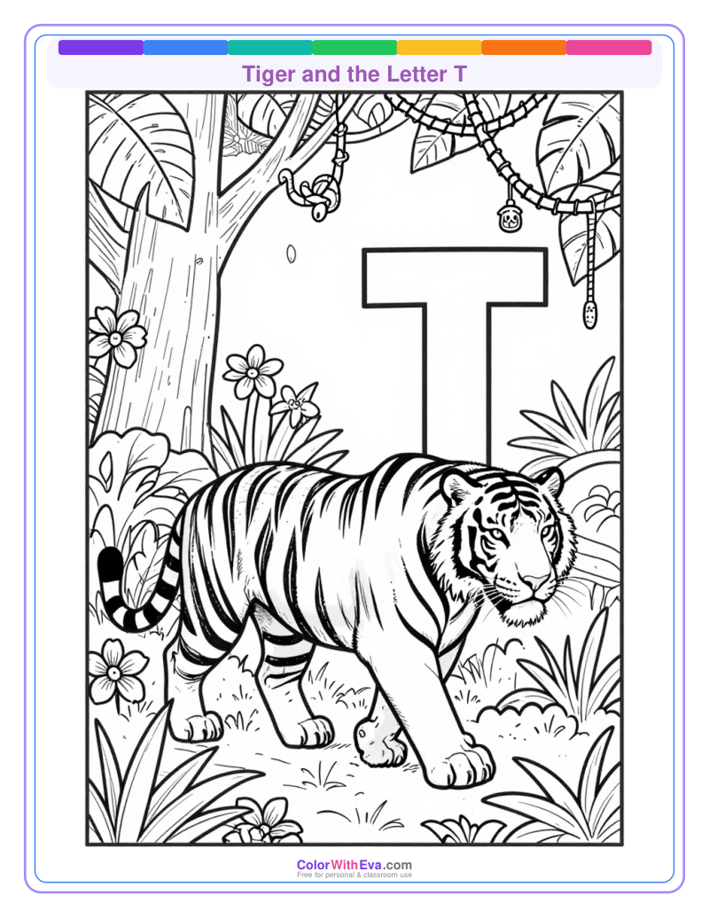Tiger and the Letter T preview