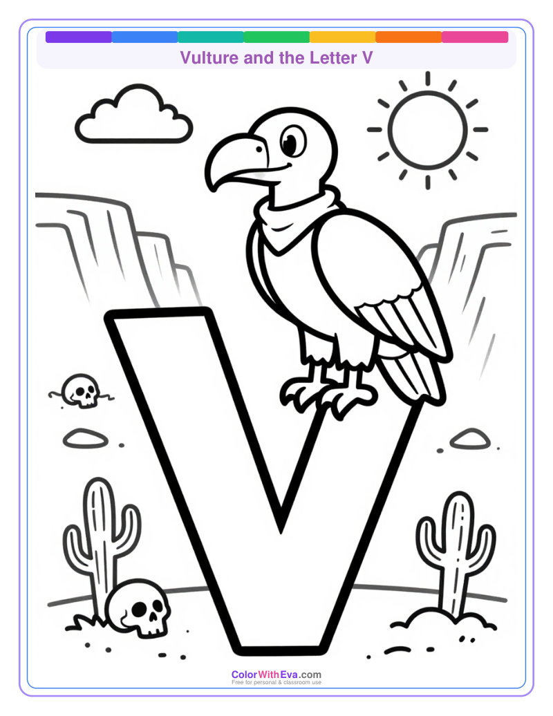 Vulture and the Letter V preview