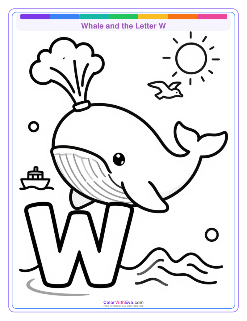 Whale and the Letter W preview