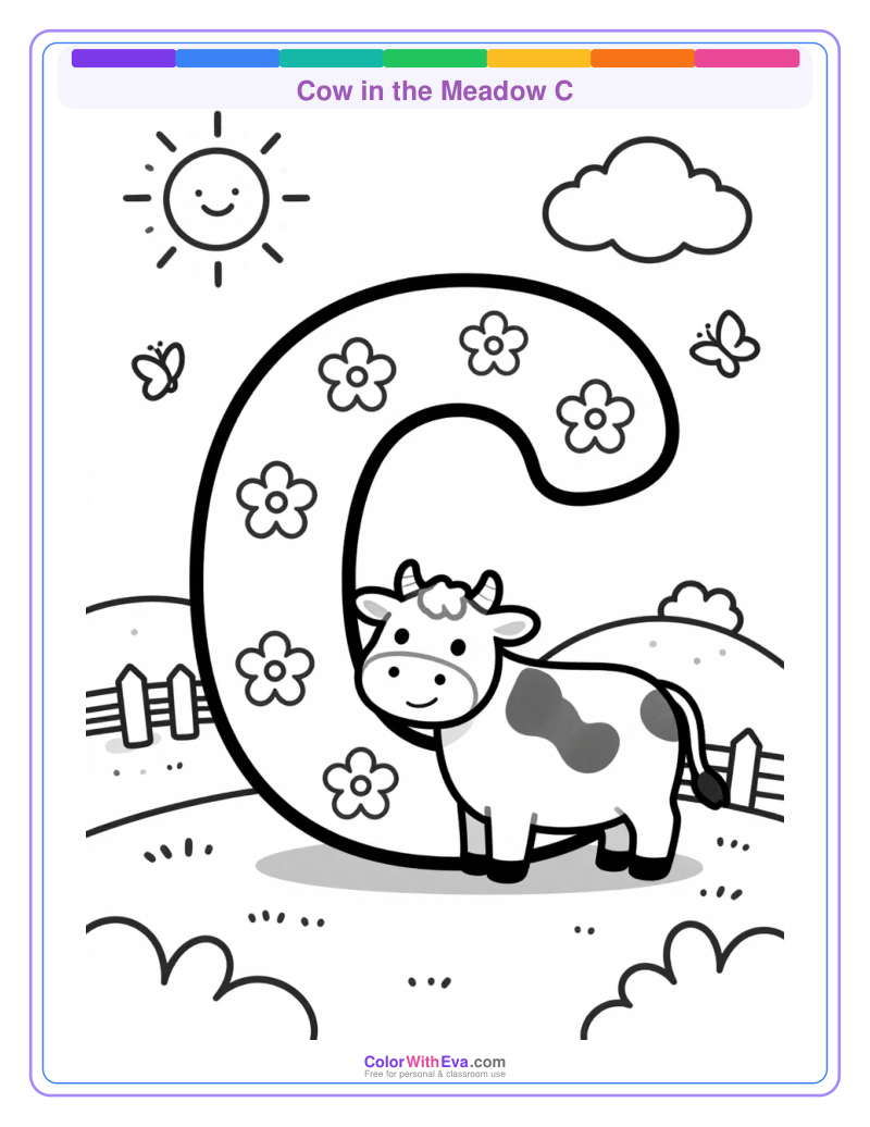 Cow in the Meadow C preview