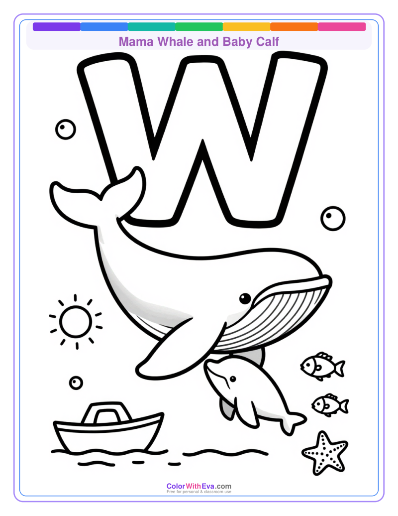 Mama Whale and Baby Calf thumbnail