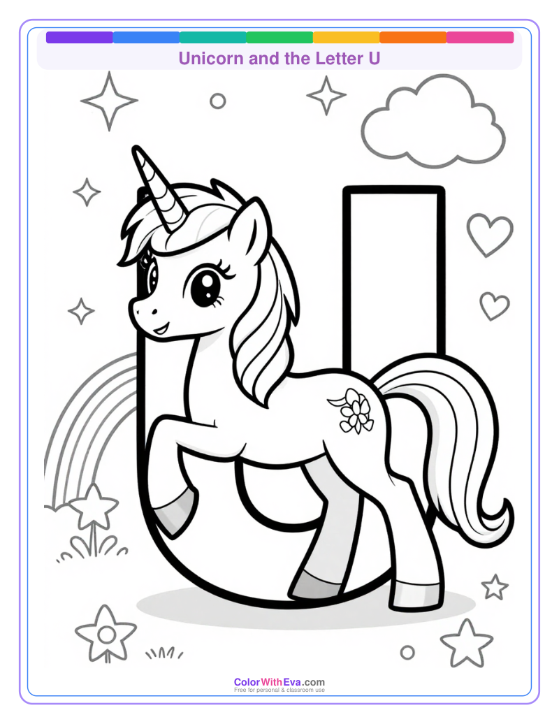 Unicorn and the Letter U preview