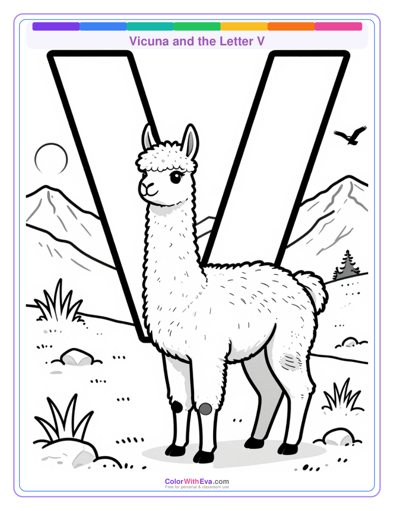 Vicuna and the Letter V preview