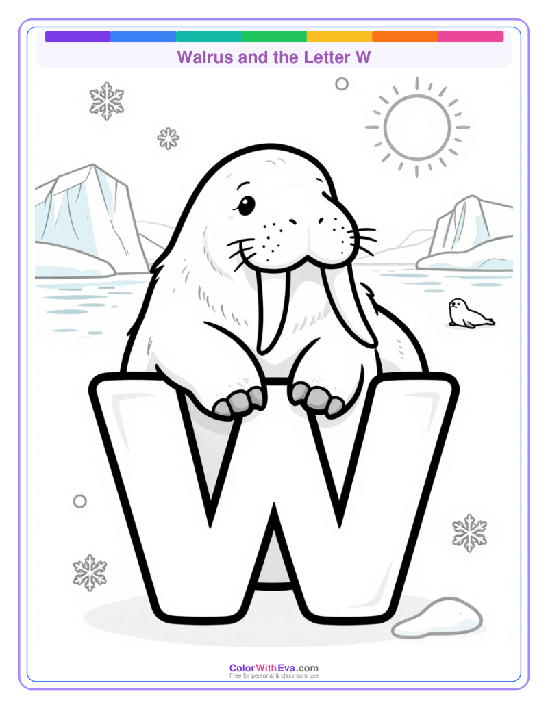 Walrus and the Letter W preview