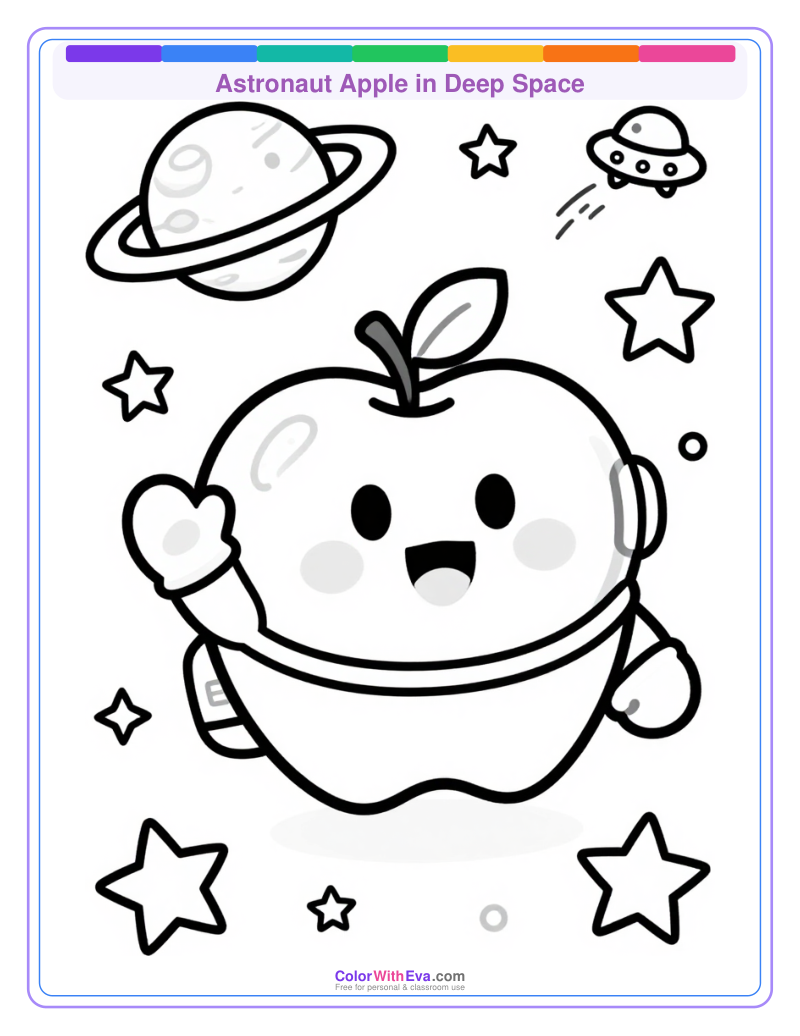 Astronaut Apple in Deep Space thumbnail