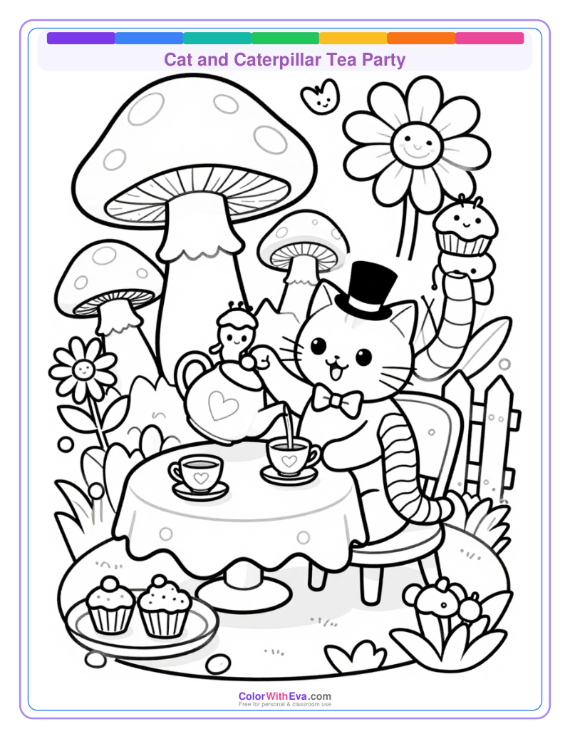 Cat and Caterpillar Tea Party thumbnail