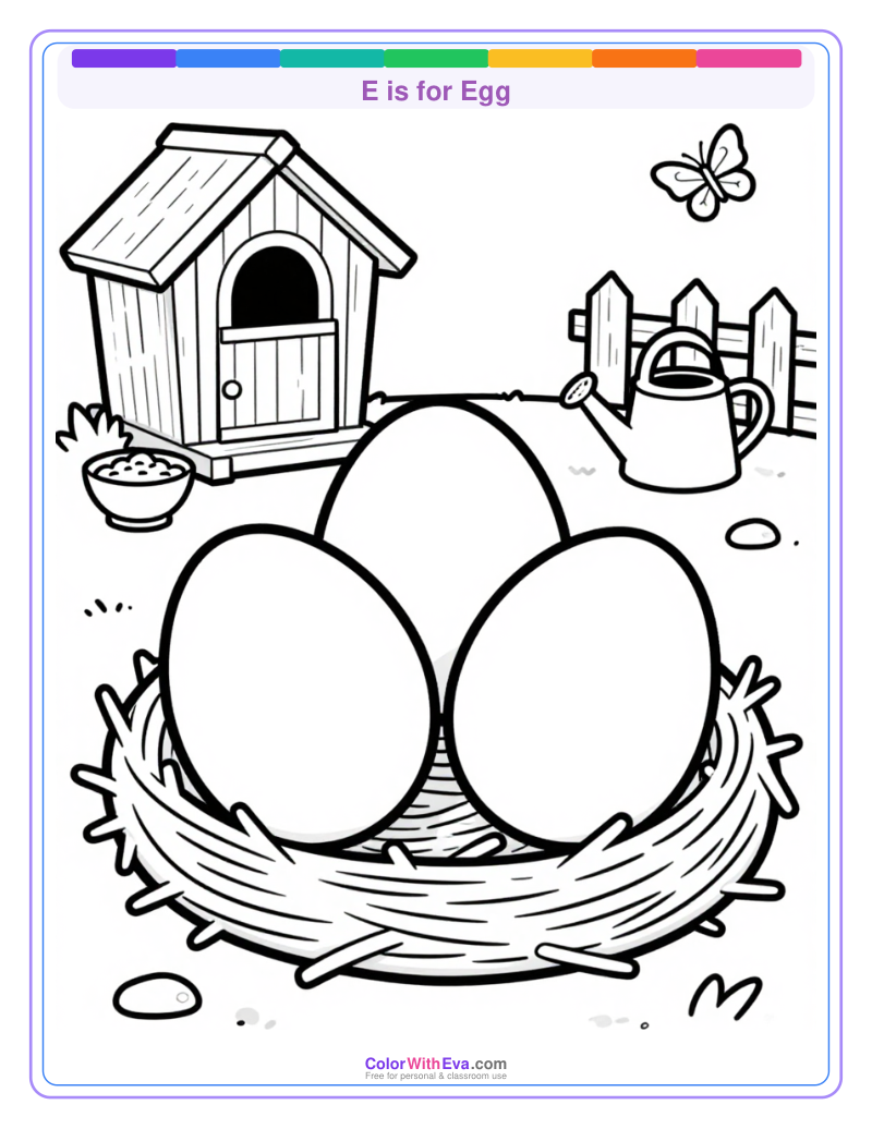 E is for Egg preview
