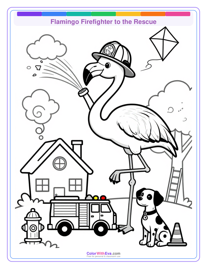 Flamingo Firefighter to the Rescue thumbnail