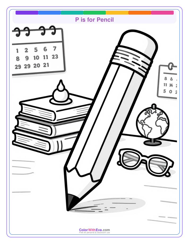 P is for Pencil preview