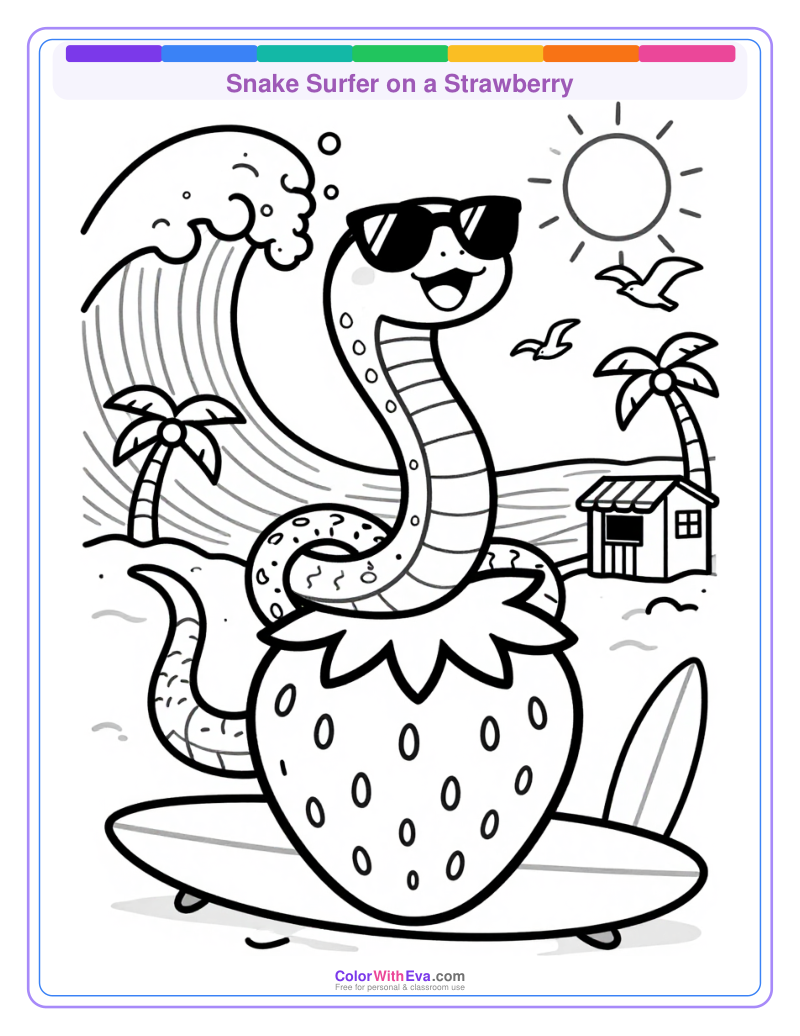 Snake Surfer on a Strawberry thumbnail