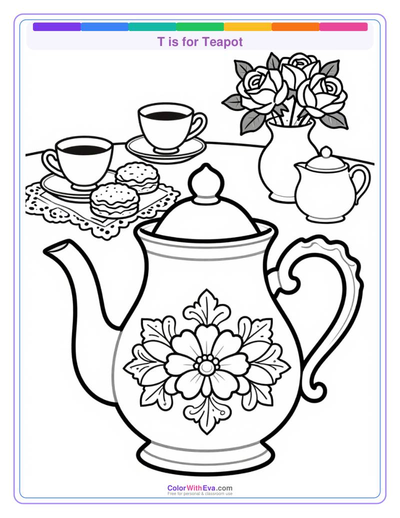 T is for Teapot preview