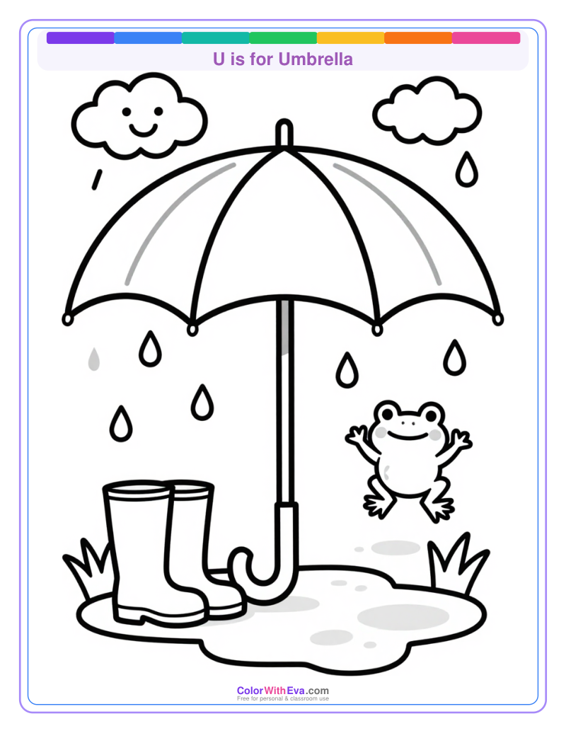 U is for Umbrella preview